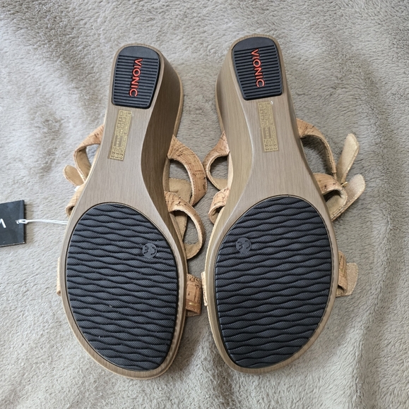 Vionic Radia Othraheel Cork Wedge Sandals size 10 - Picture 8 of 12